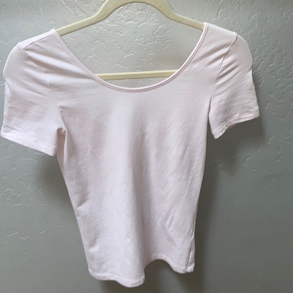 BP light pink low back shirt